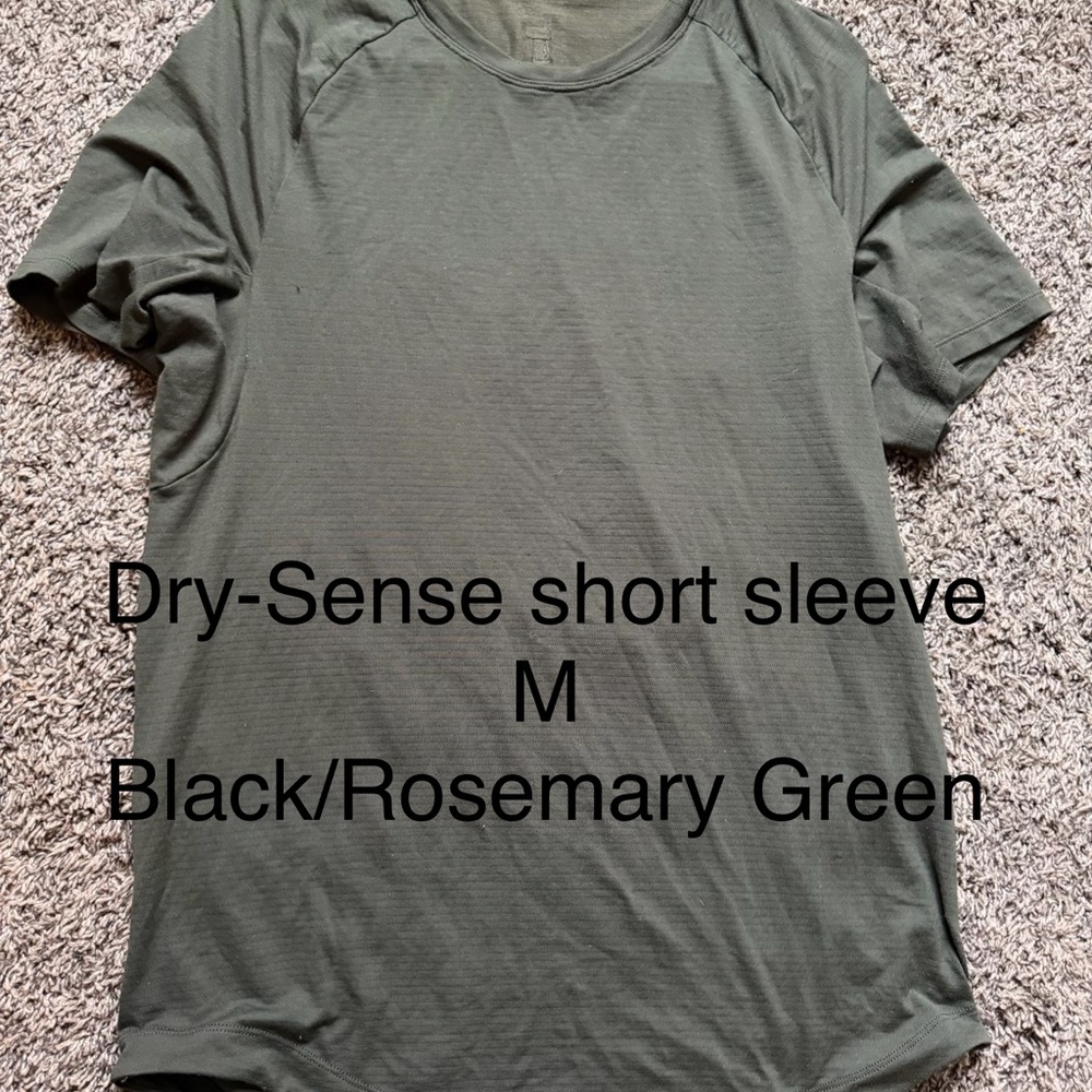 lululemon athletica dry sense Short Sleeve Tee - Rosemary Green